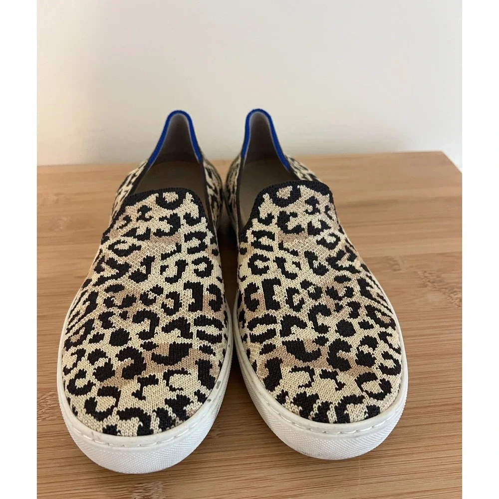 Rothy's Women's Limited Retired‎ Camo Cat Leopard Original Slip On Sneaker Sz 7